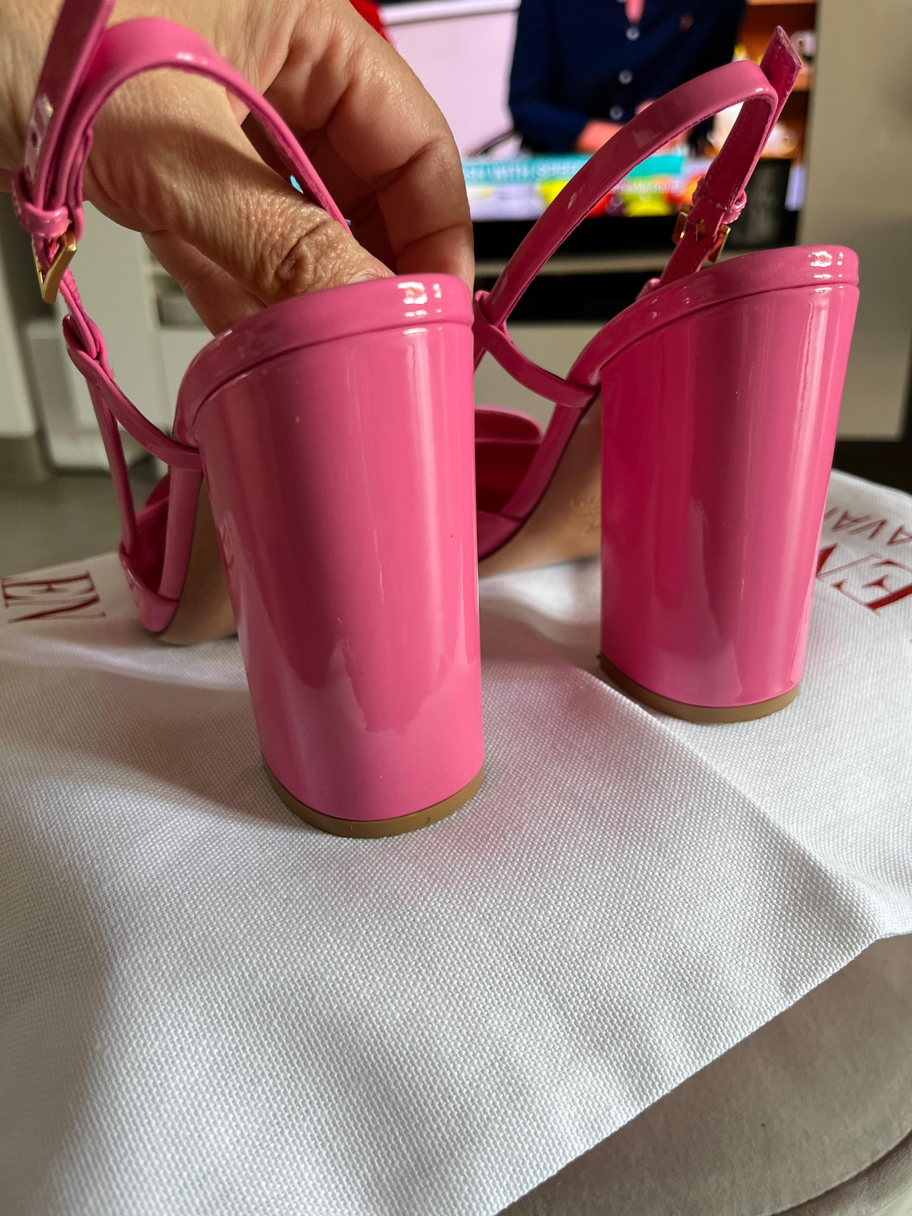 Valentino Pink One Stud Slingback Pumps