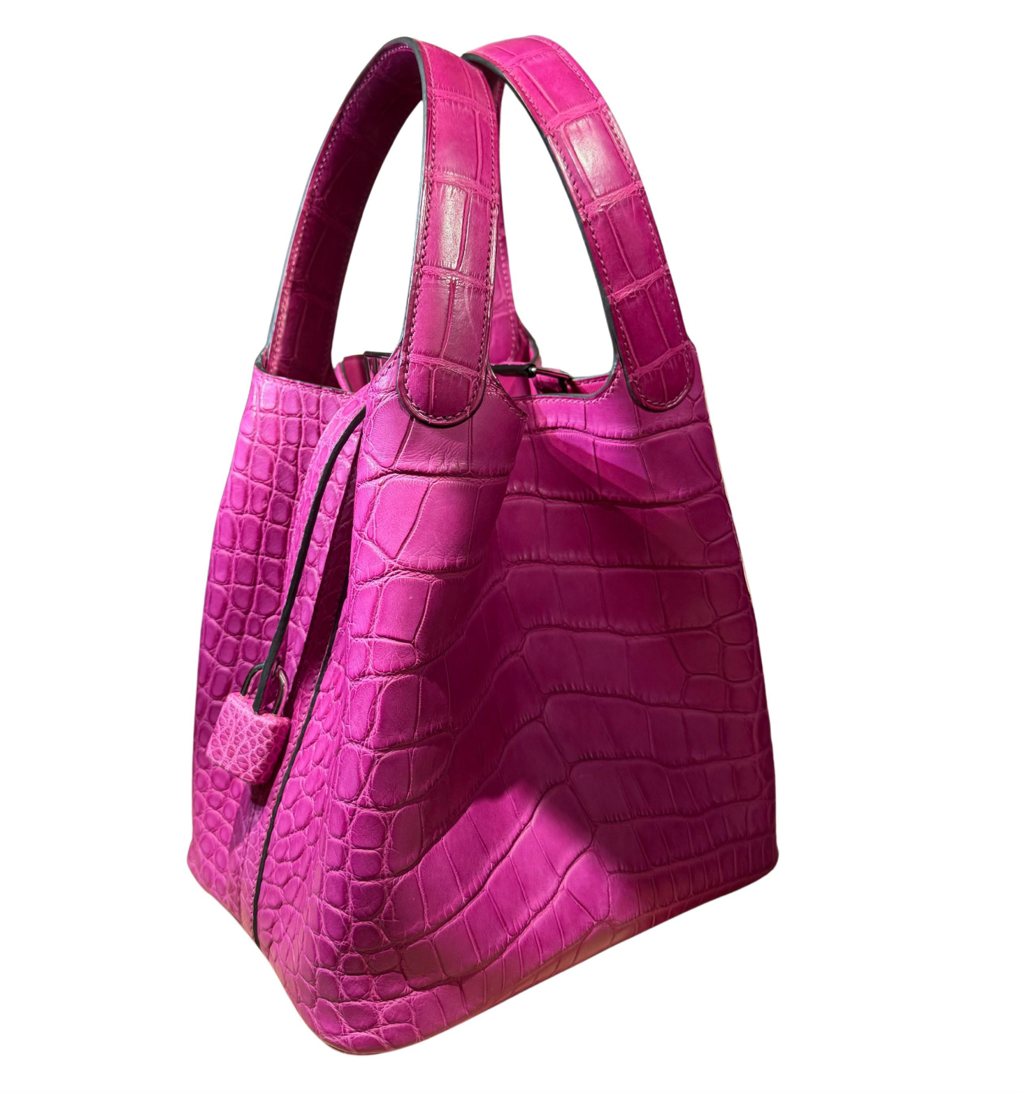Hermes Rose Scheherazade Matte Alligator Mississippiensis Picotin 18