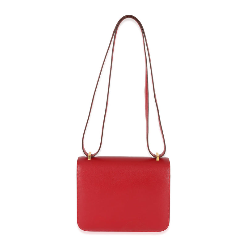 Hermès Rouge Casaque Swift Constance 18 GHW