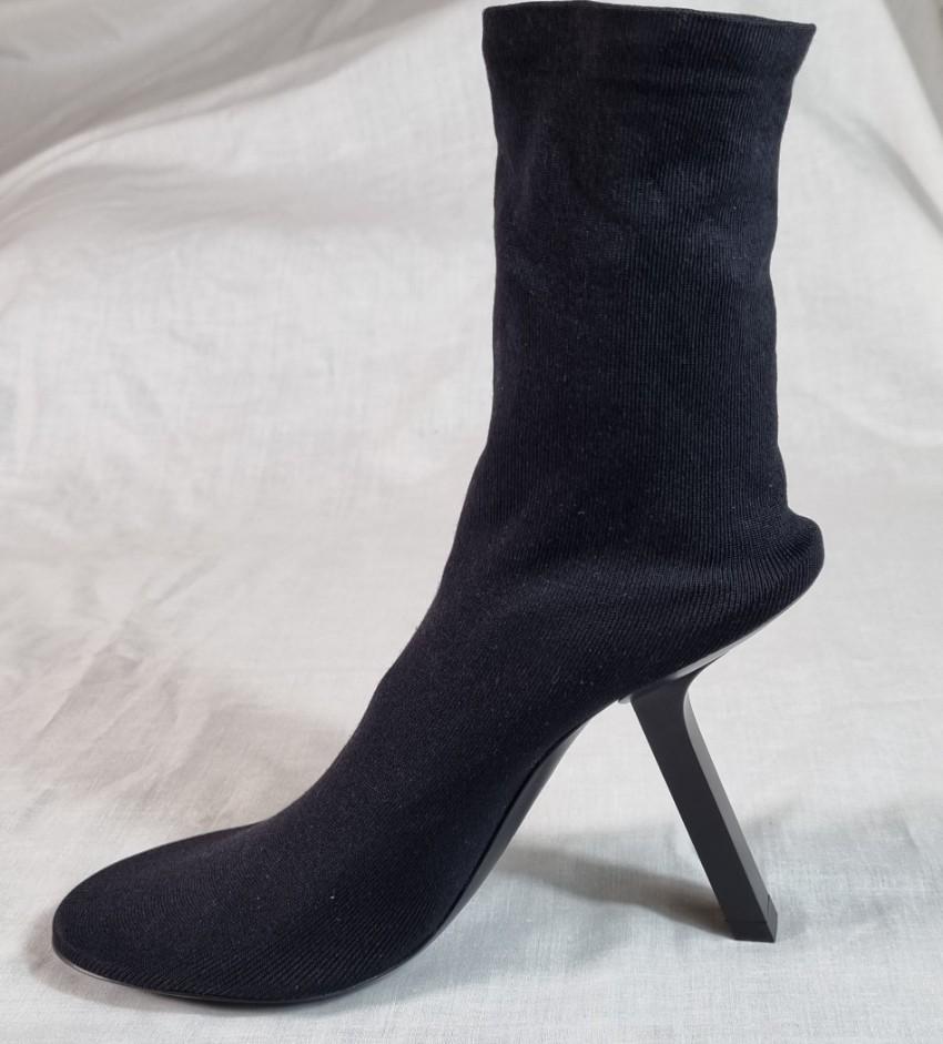 Balenciaga Black Stretch Knit Sock Boots