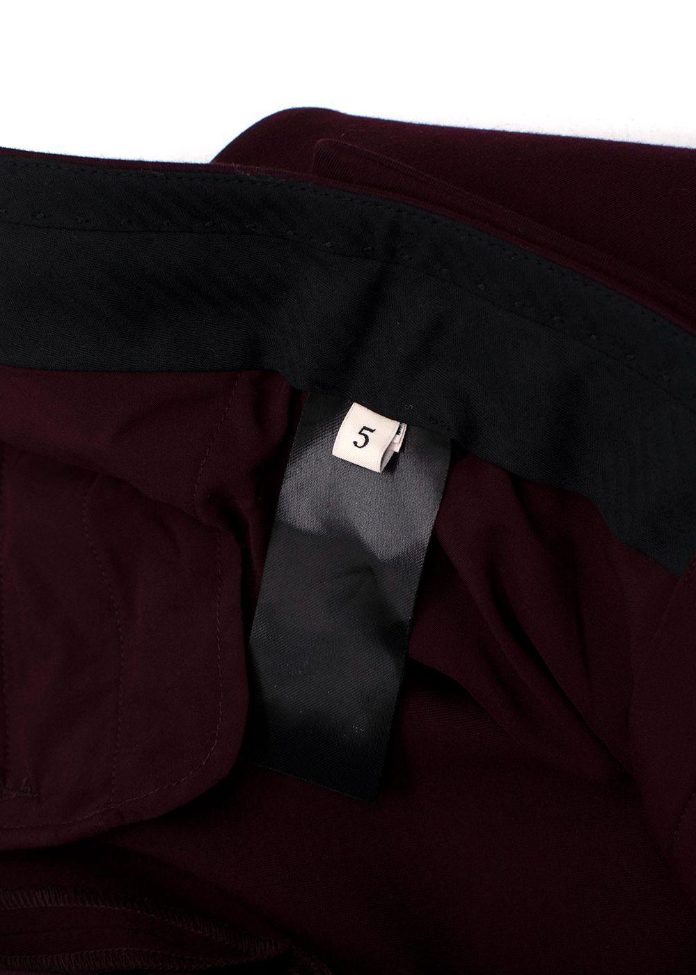 Dorothee Schumacher Burgundy Summer Cruise Trousers