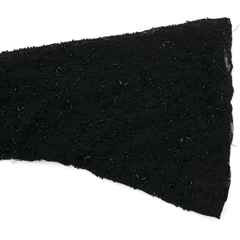 Basix Black Label Beaded Lace Top