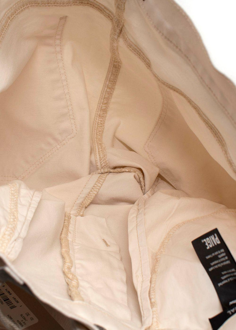 Paige Cream Federal Fresh Linen Jeans