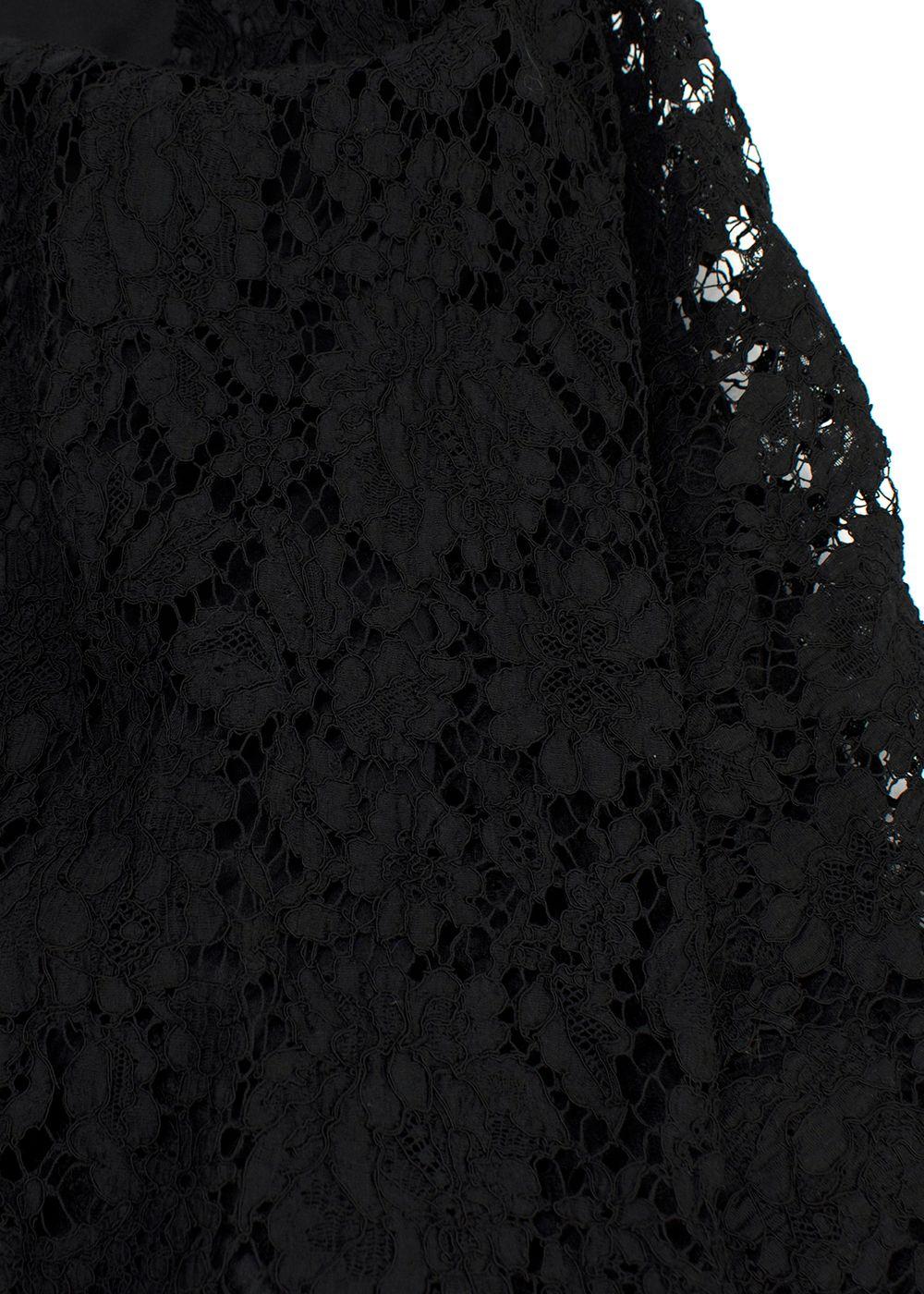 Dolce & Gabbana Black Lace Mini Dress