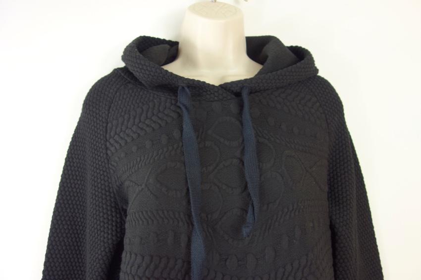Maje Textured Cotton Hoodie