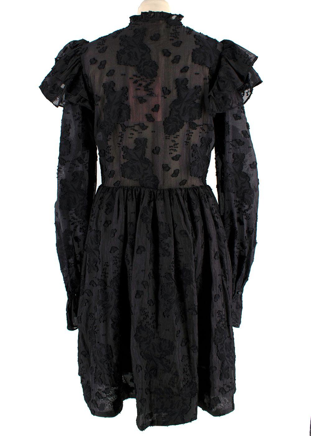 Custommade Black Frill Kimsa Dress