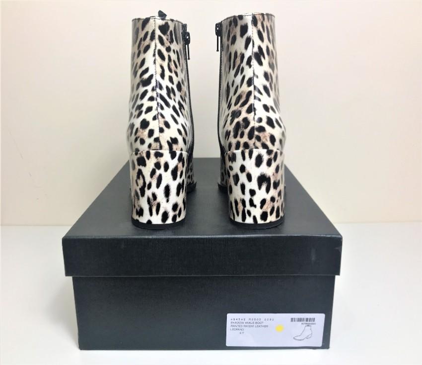 McQ by Alexander McQueen Shadow Ankle Boots Leopard Print
