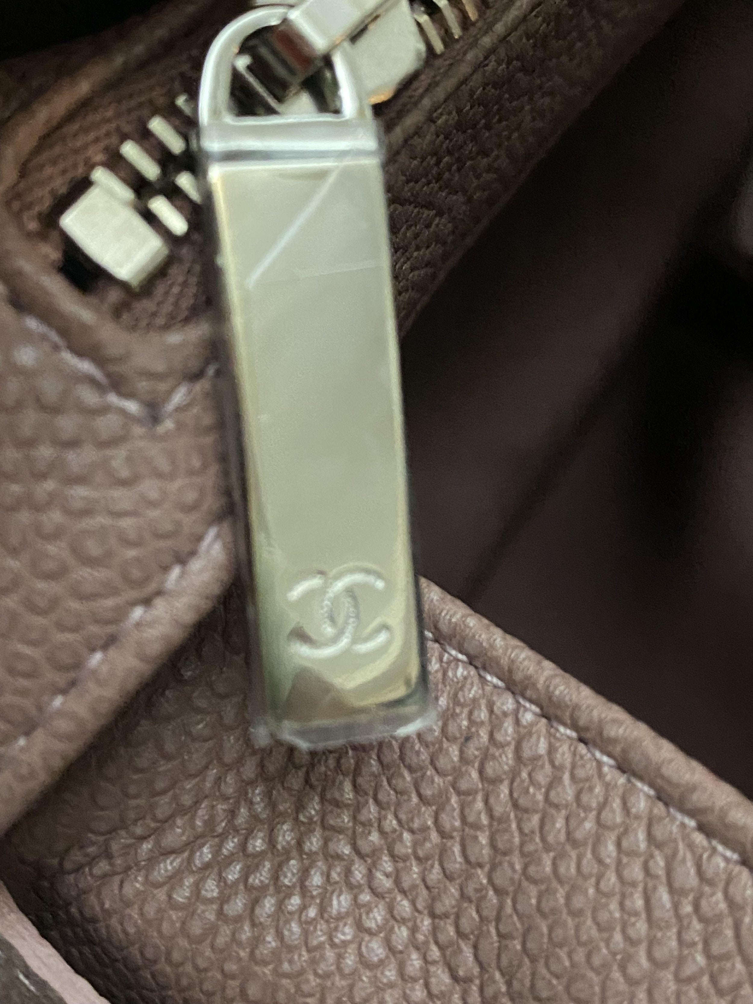Chanel Antique Rose Quilted Caviar Leather Boston Bag