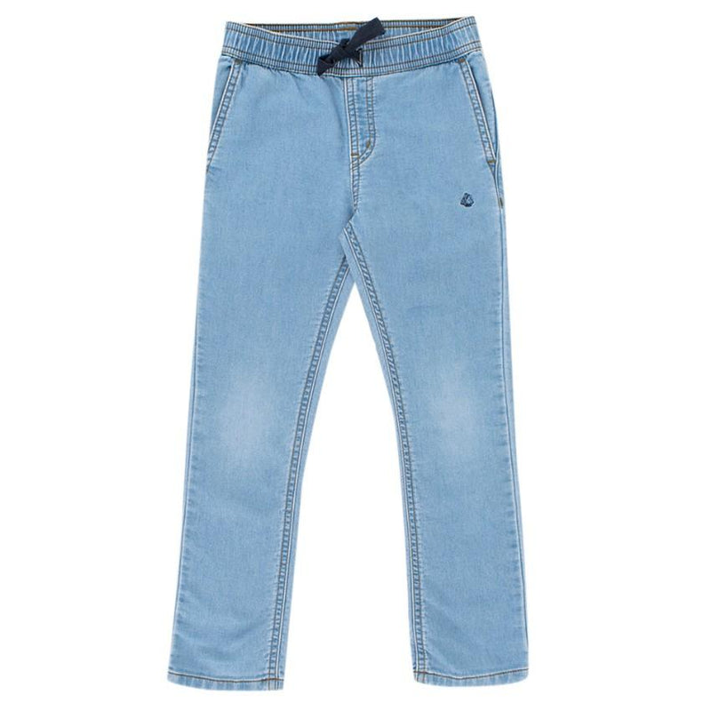 Petit Bateau Girl's Light Denim Jeans