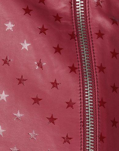 Zoe Karssen Red Star Embossed Goatskin Mini Skirt