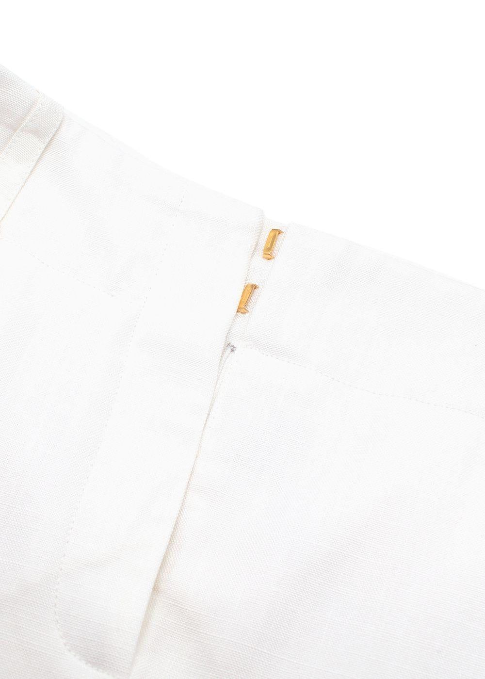 Jacquemus White Le Jupe Midi 'BARI' Skirt