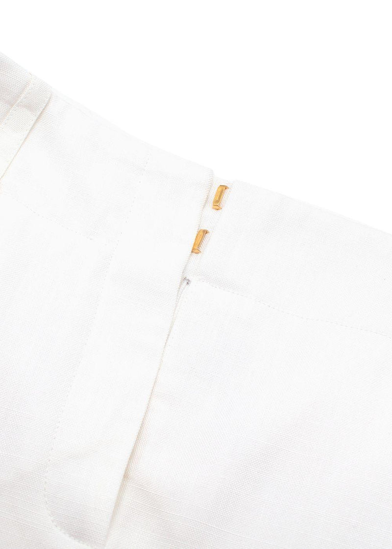 Jacquemus White Le Jupe Midi 'BARI' Skirt