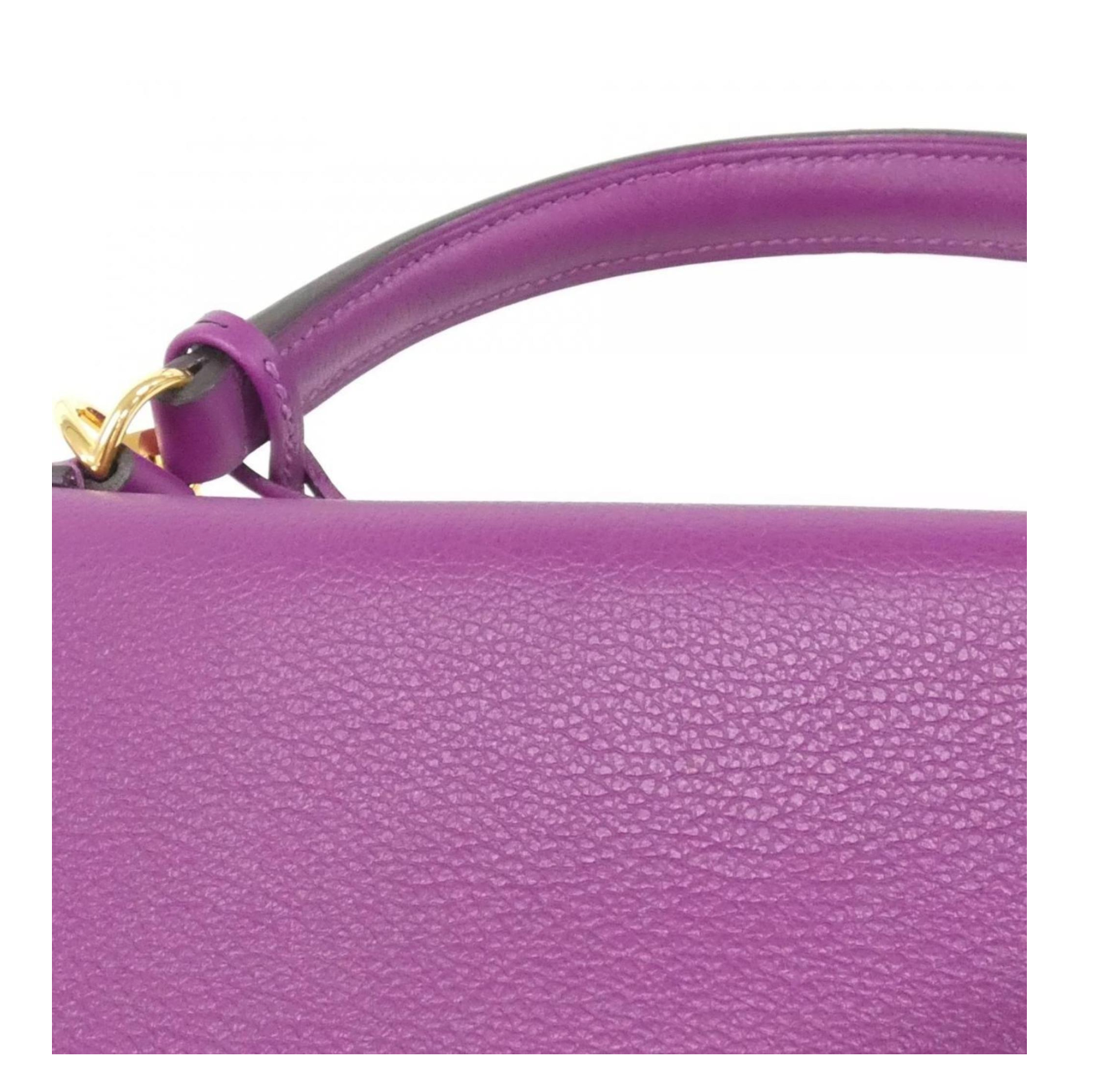 Hermès Purple Kelly 32 With Gold Hardware