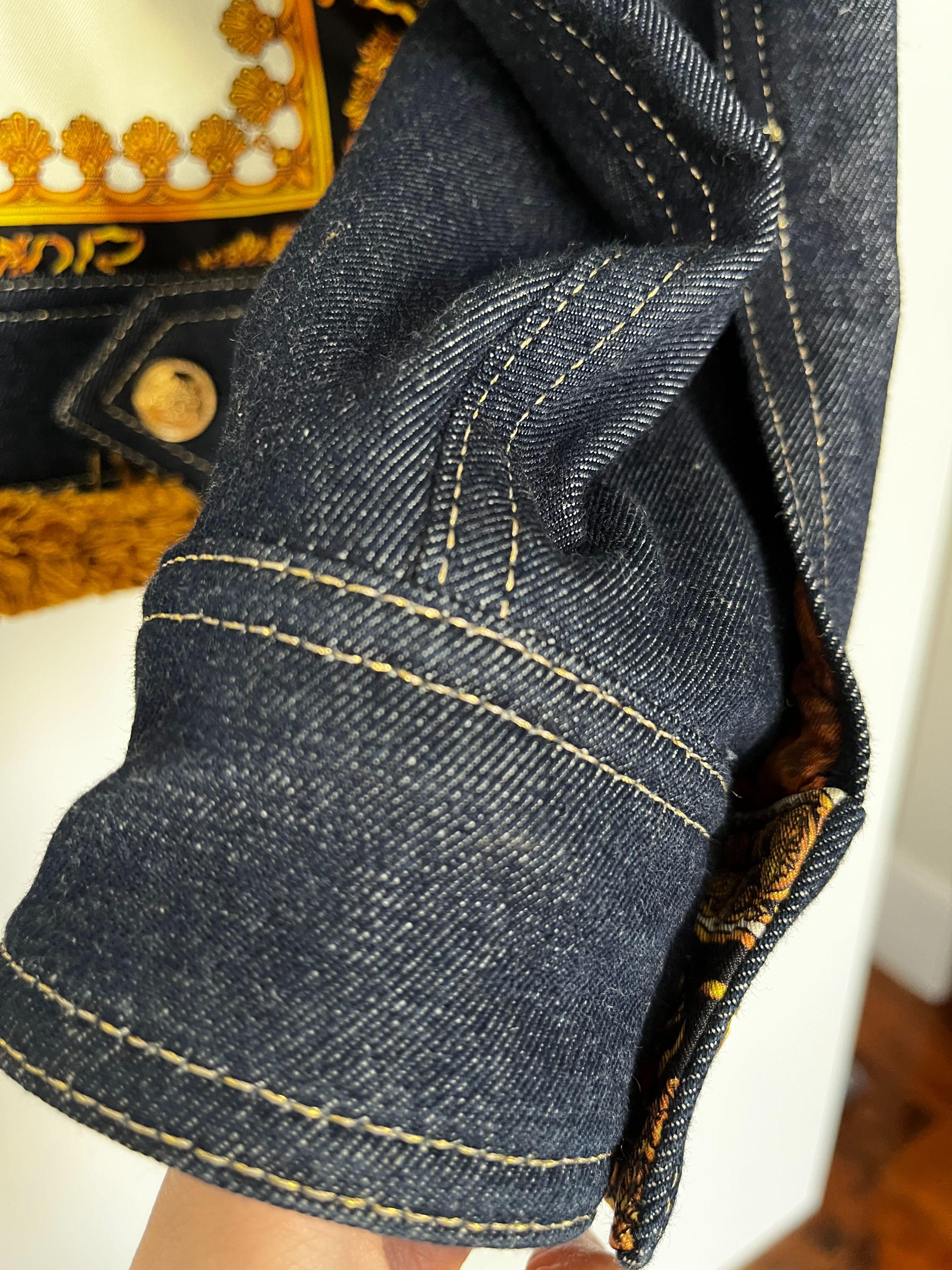 Tribute Denim & Baroque Print Jacket