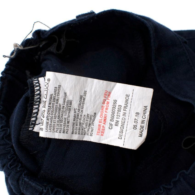 Tartine et Chocolat Navy Linen Trousers