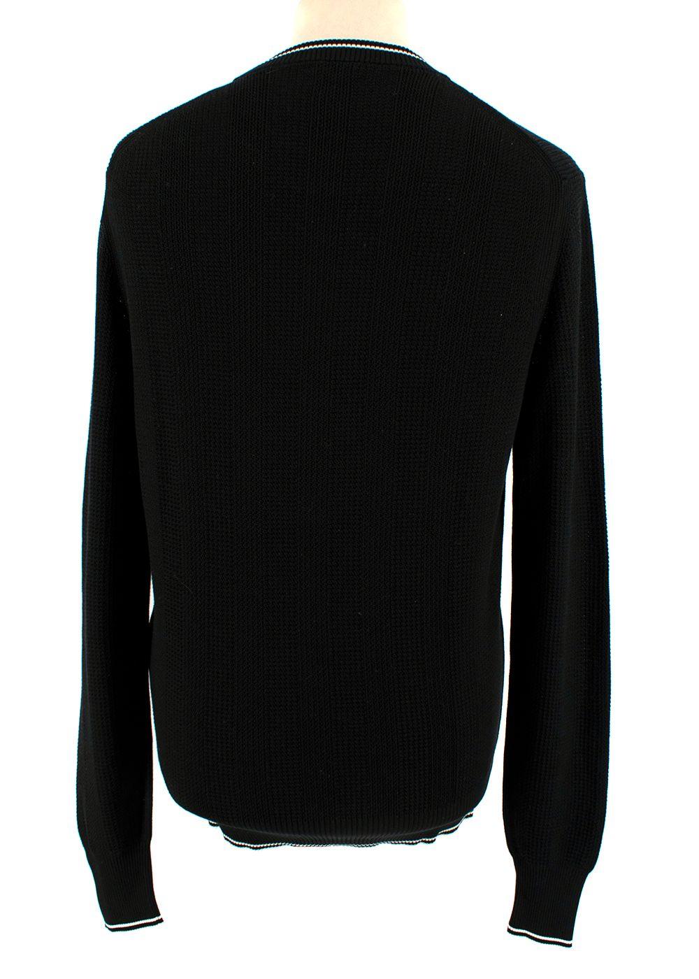 Tom Ford Black Silk & Cotton Knitted Jumper