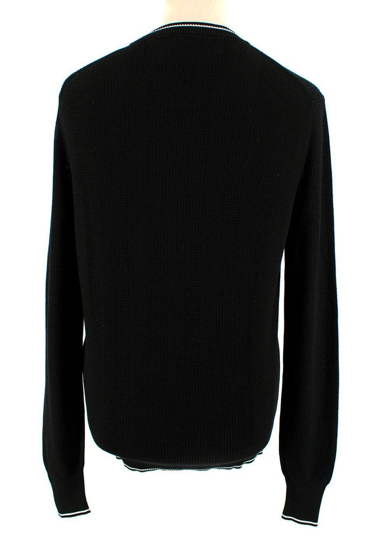 Tom Ford Black Silk & Cotton Knitted Jumper