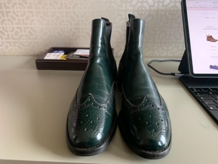 Church's Bottle Green Ketsby Brogue Ankle Boots