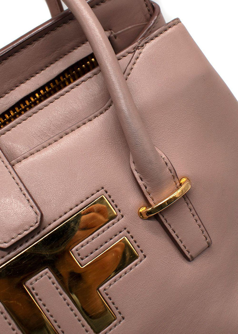 Tom Ford Smooth Calfskin Blush Icon Handbag