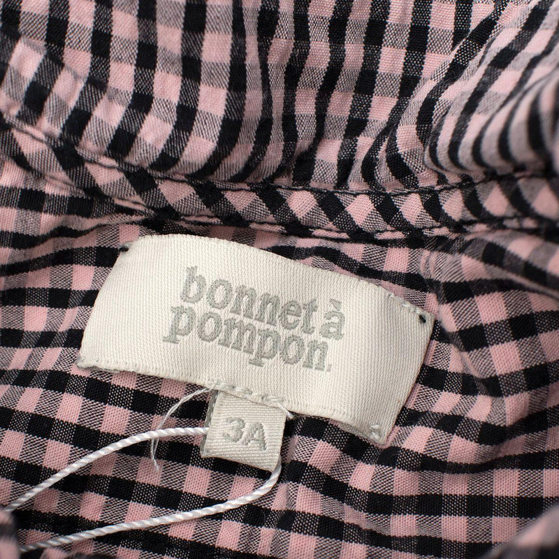 Black & Pink Gingham Blouse