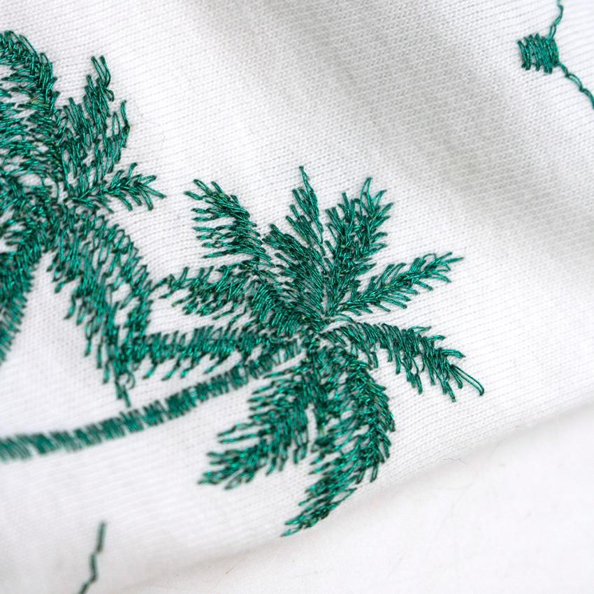 Maje White Tanzanie Palm Tree Tshirt