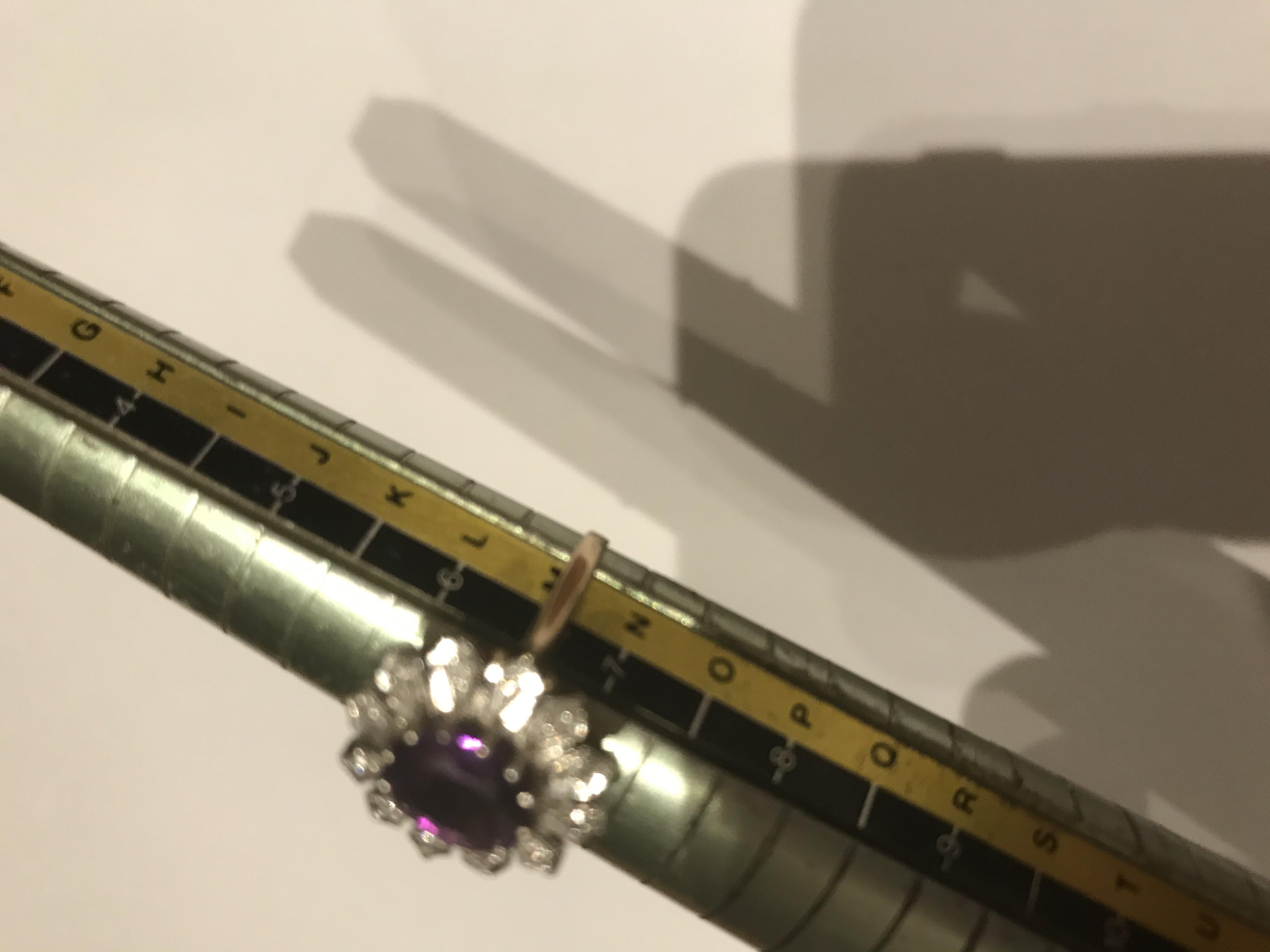 Bespoke Vintage Amethyst & Diamond Ring