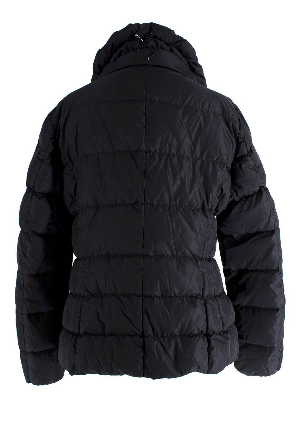 Moncler Navy Pivoine High Neck Puffer Coat