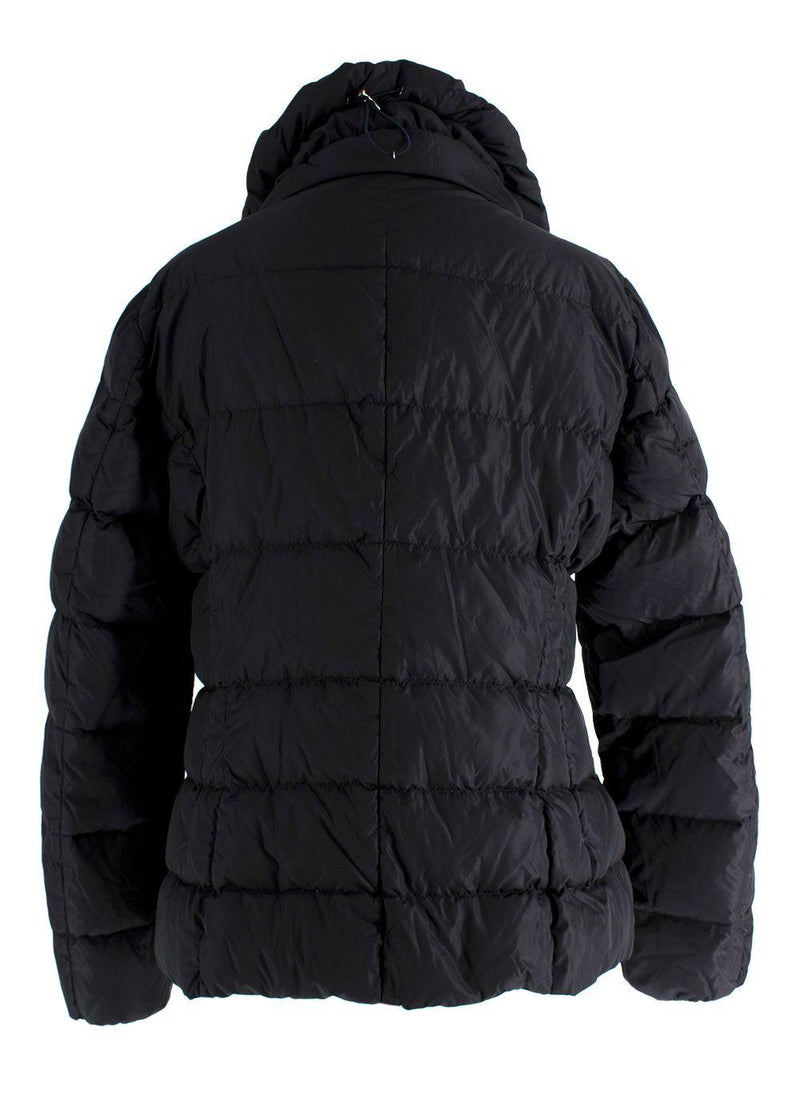 Moncler Navy Pivoine High Neck Puffer Coat