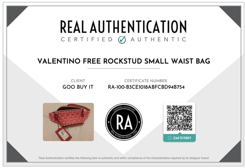 Valentino Pink Free Rockstud Belt Bag - Size Small