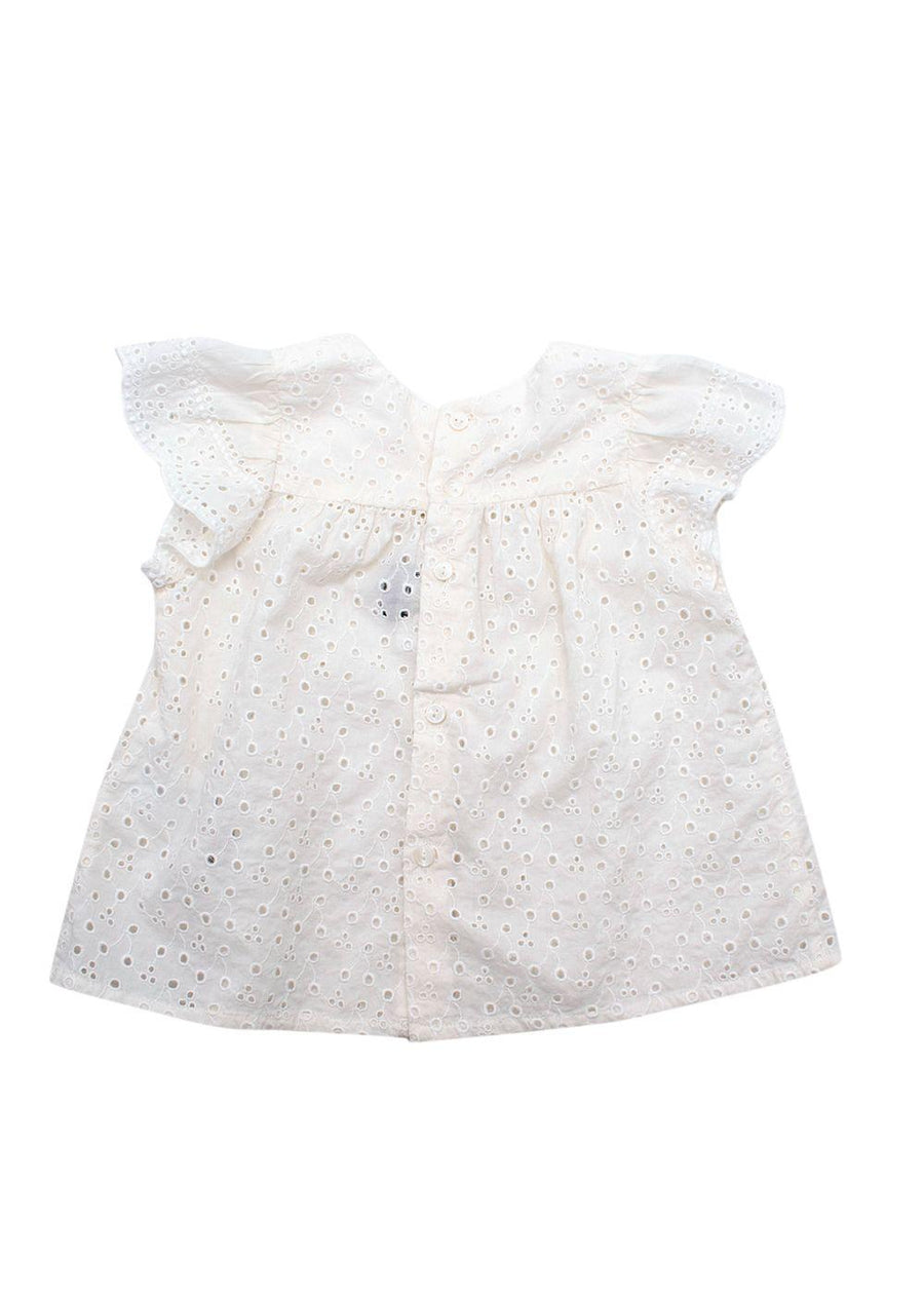 Bonpoint Kids White Lace Blouse