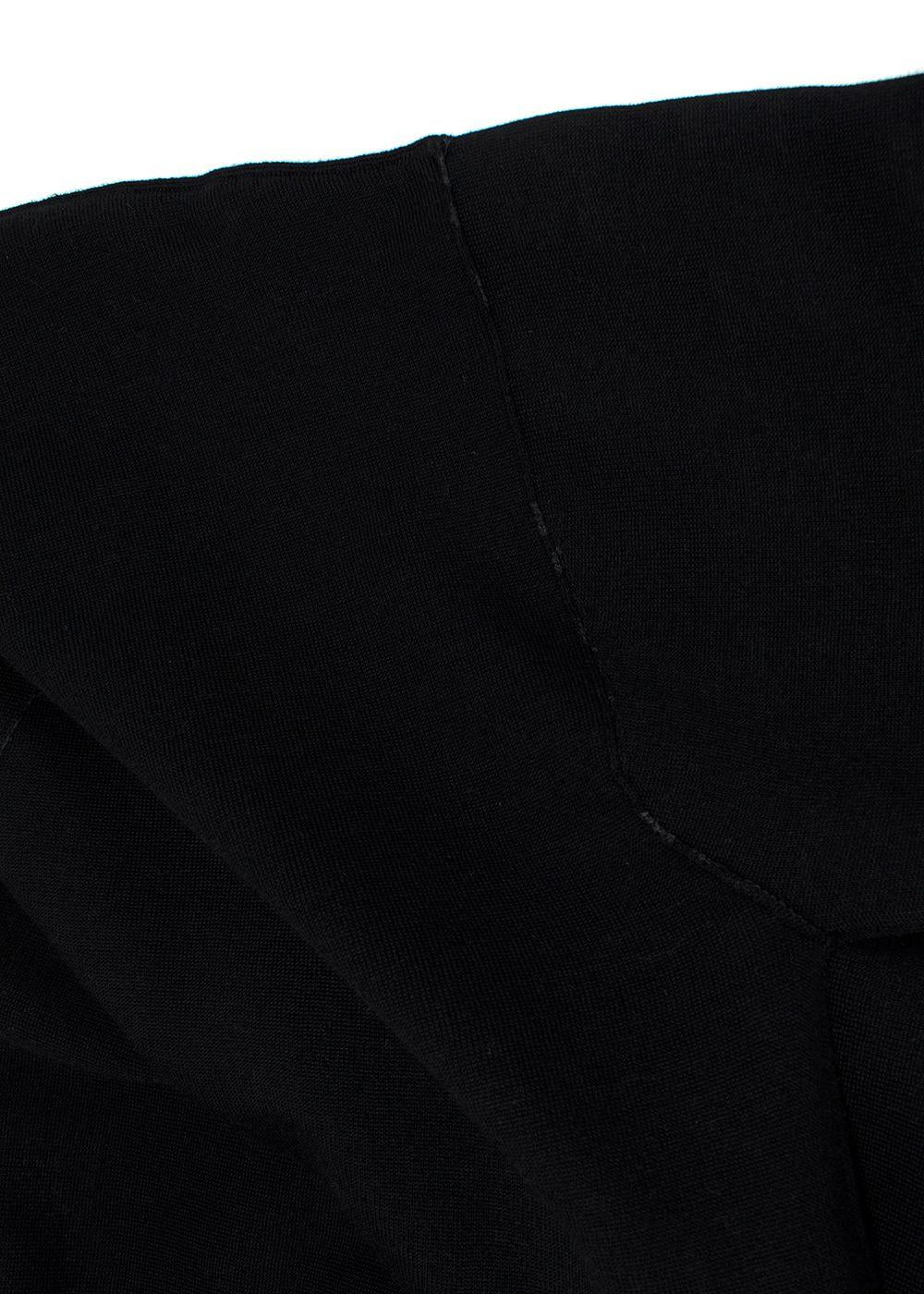 Fendi Black Knit Cardigan with Monogram Interior