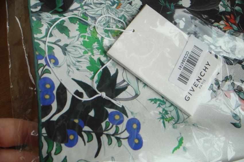 Givenchy Multicoloured Floral Print Silk Scarf