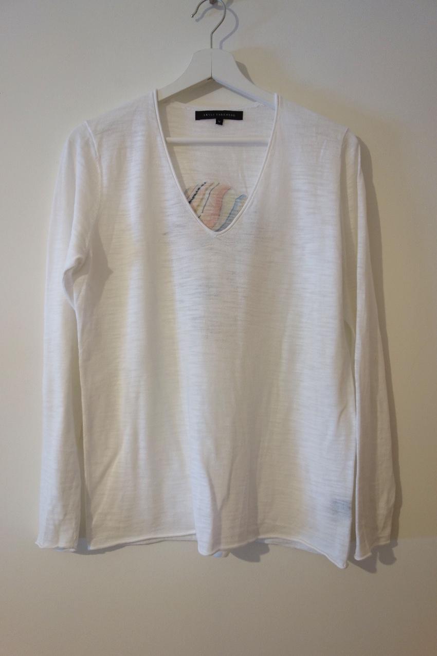 360 Cashmere Skull Print Top