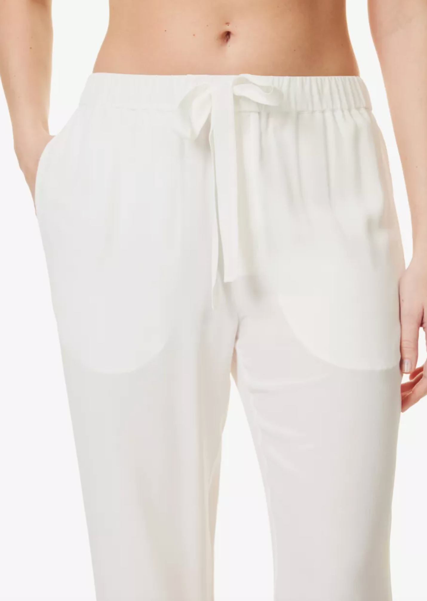 Olivia Von Halle Fifi Faux-Fur-Trim Silk Crepe Pyjamas