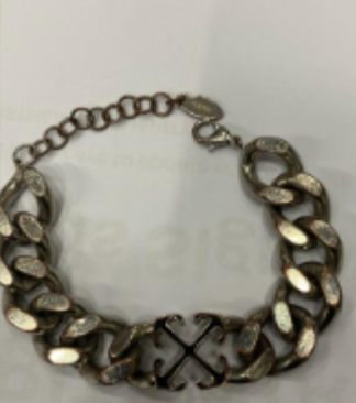 Off-White Enamel Arrow Bracelet