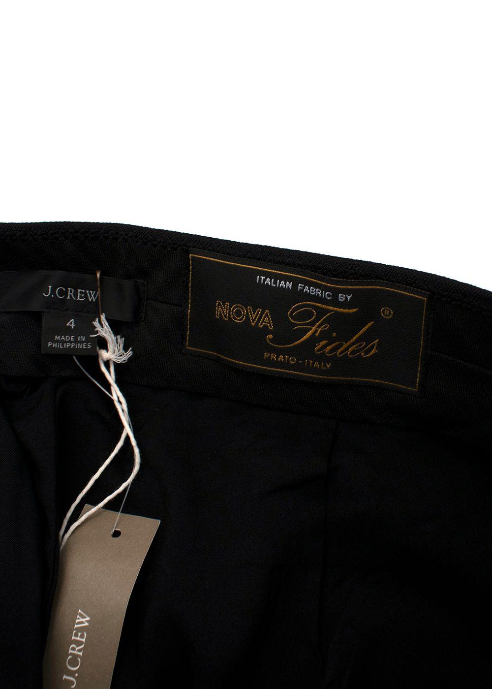 Black Wool Blend Pants