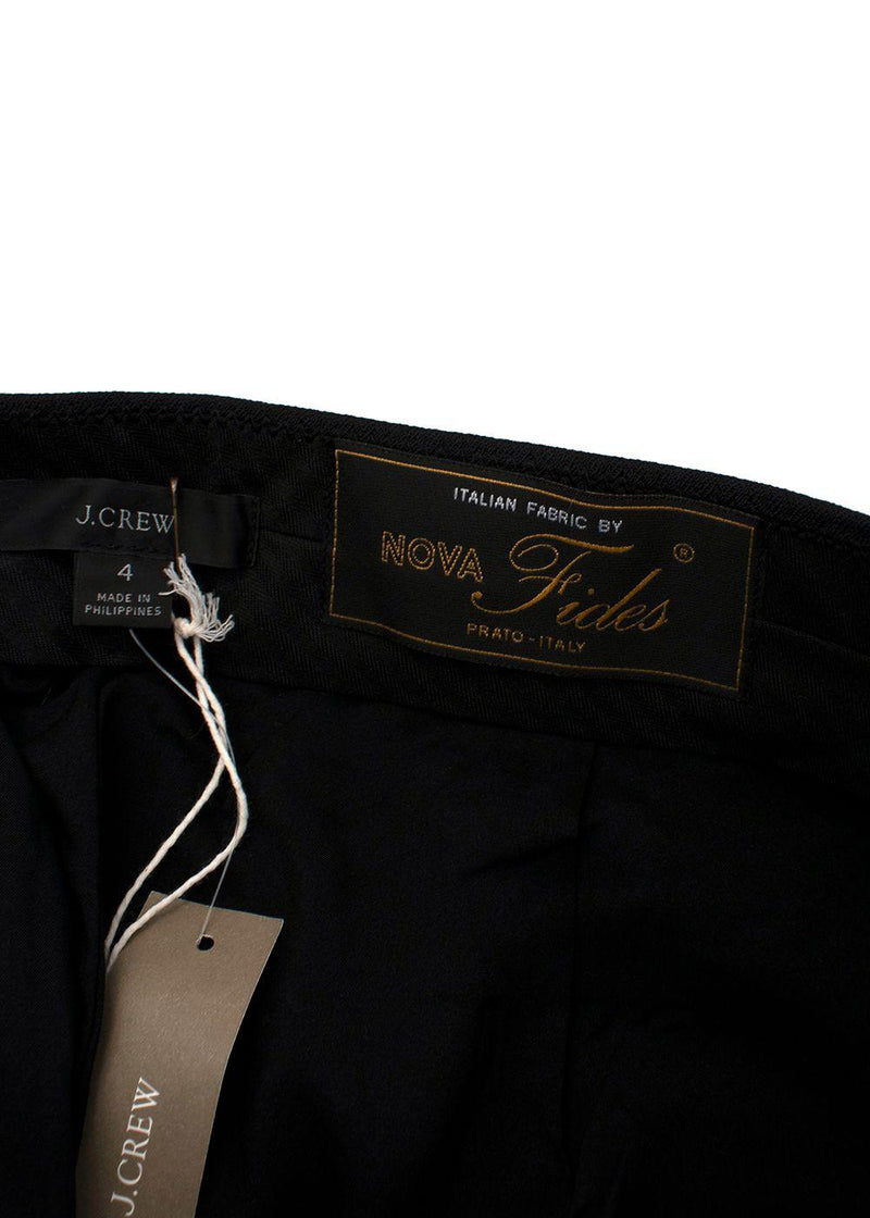 Black Wool Blend Pants
