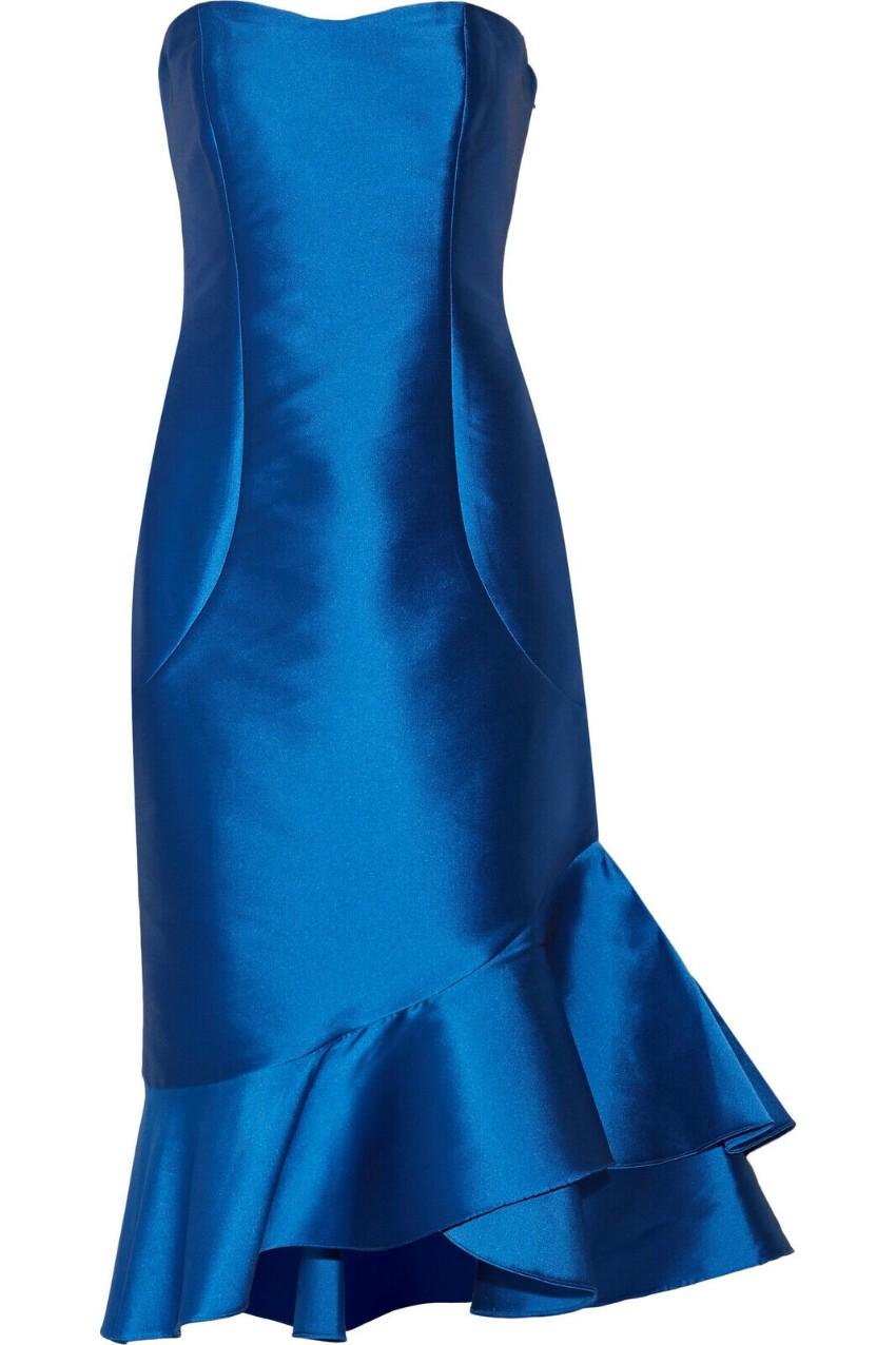 Sachin & Babi Blue Strapless Dress