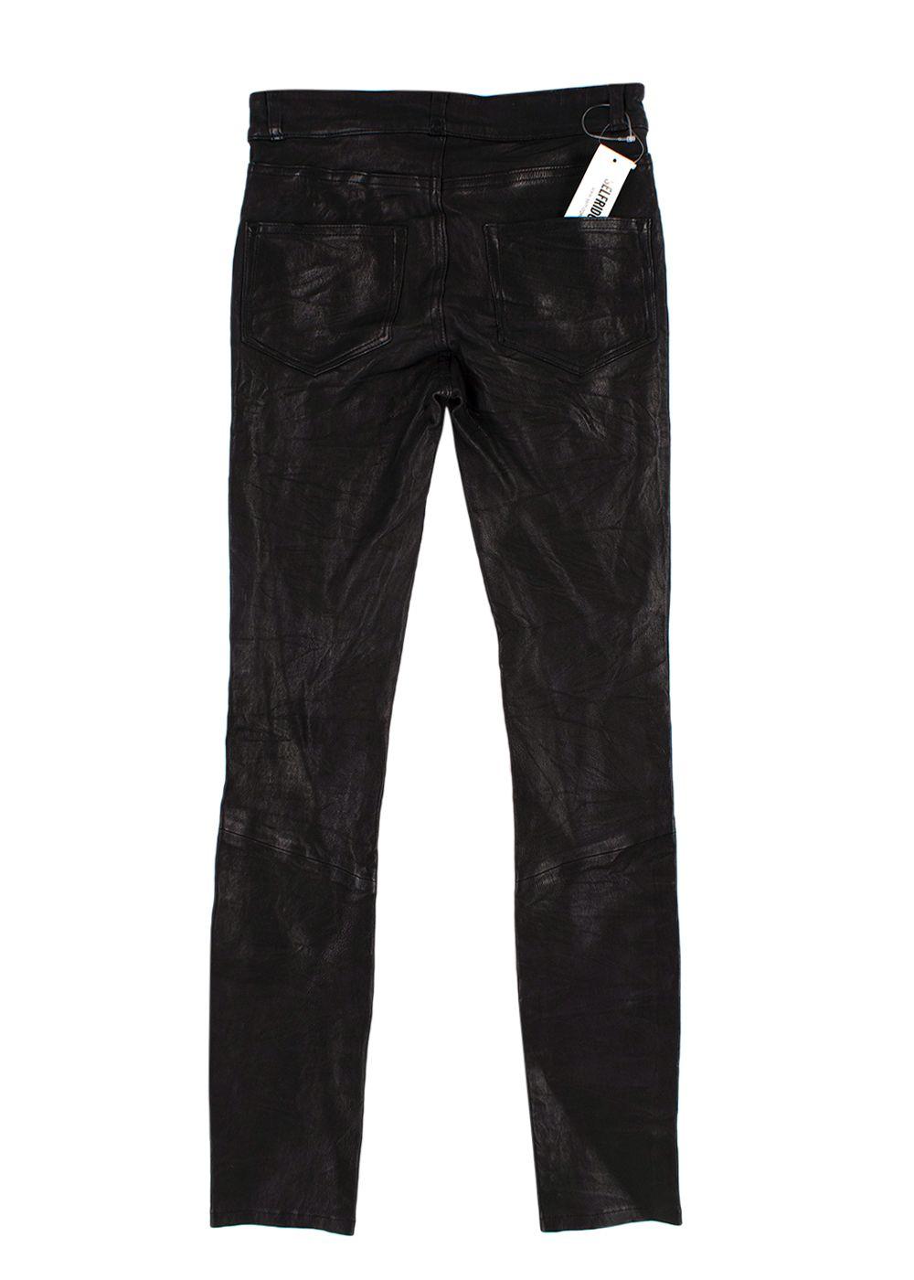 Edgemont Ankle Skinny Leather Trousers