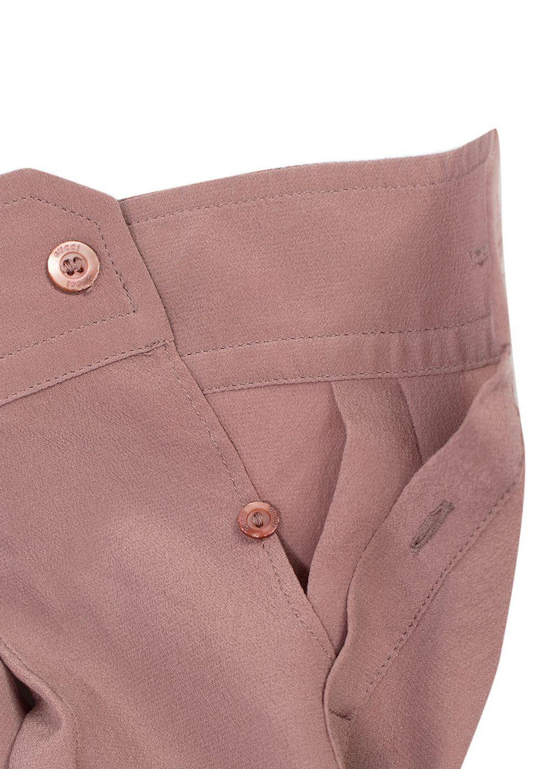 Gucci Dusky Pink Silk Blouse