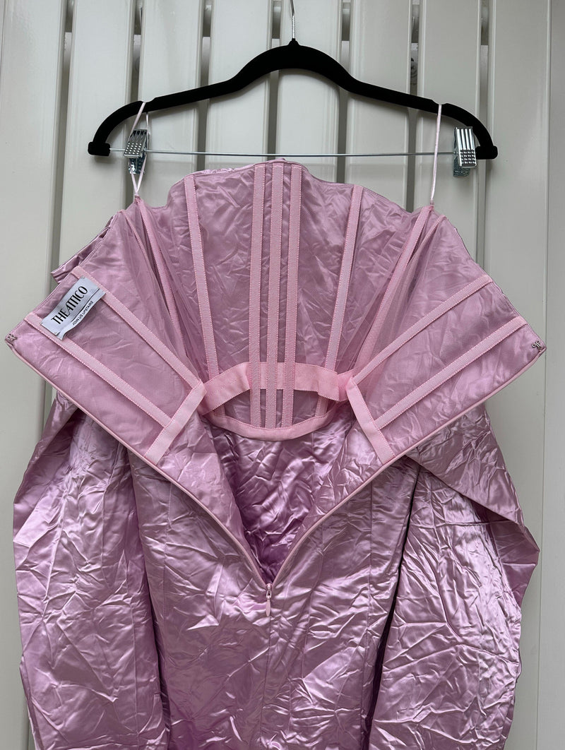 Pink Strapless Mini Dress