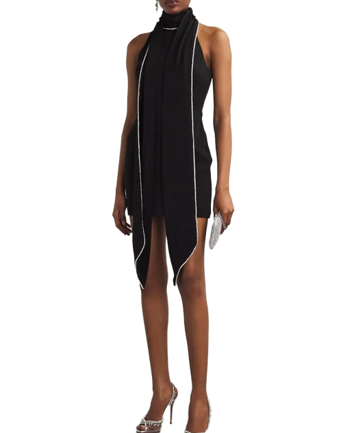 Alex Perry Embellished Scarf Mini Dress