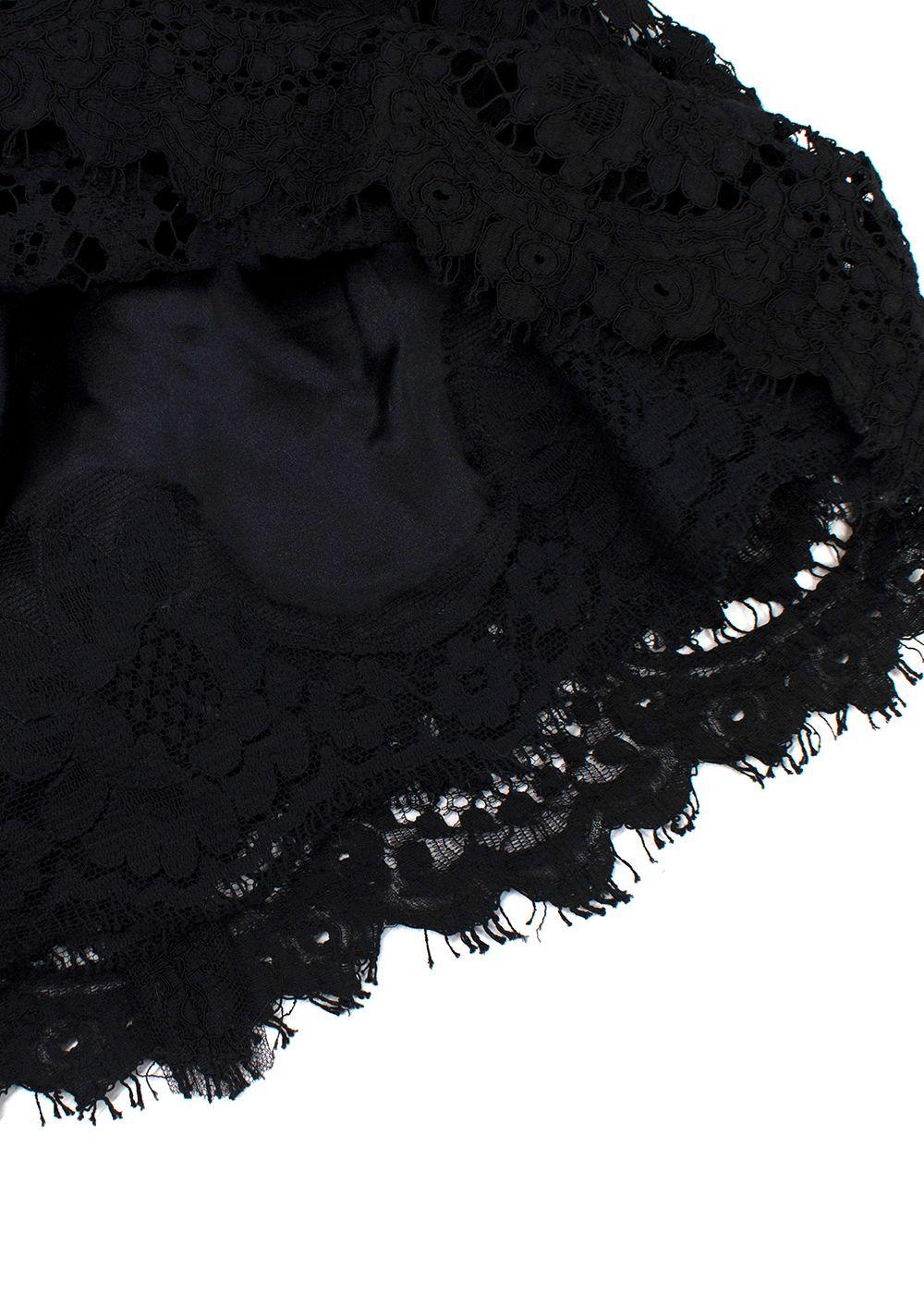 Dolce & Gabbana Black Lace Mini Dress