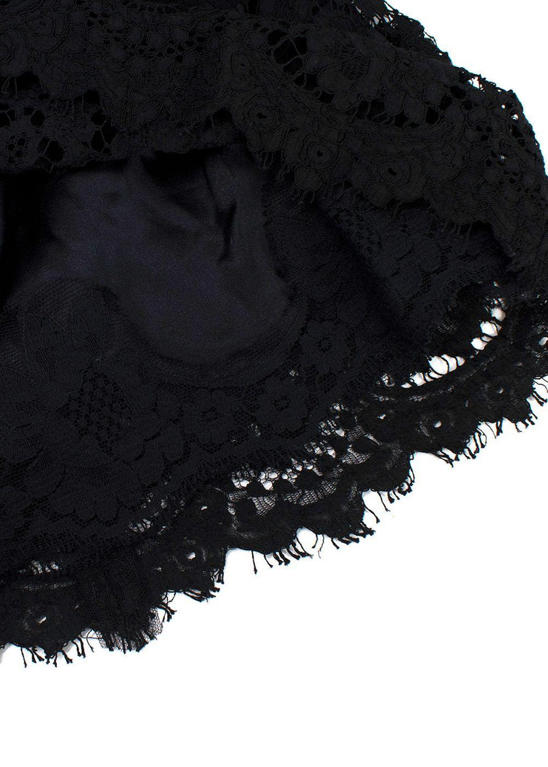 Dolce & Gabbana Black Lace Mini Dress