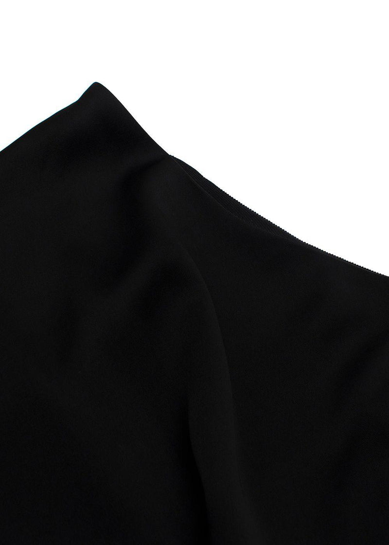 Simkhai Black Satin Midi Skirt
