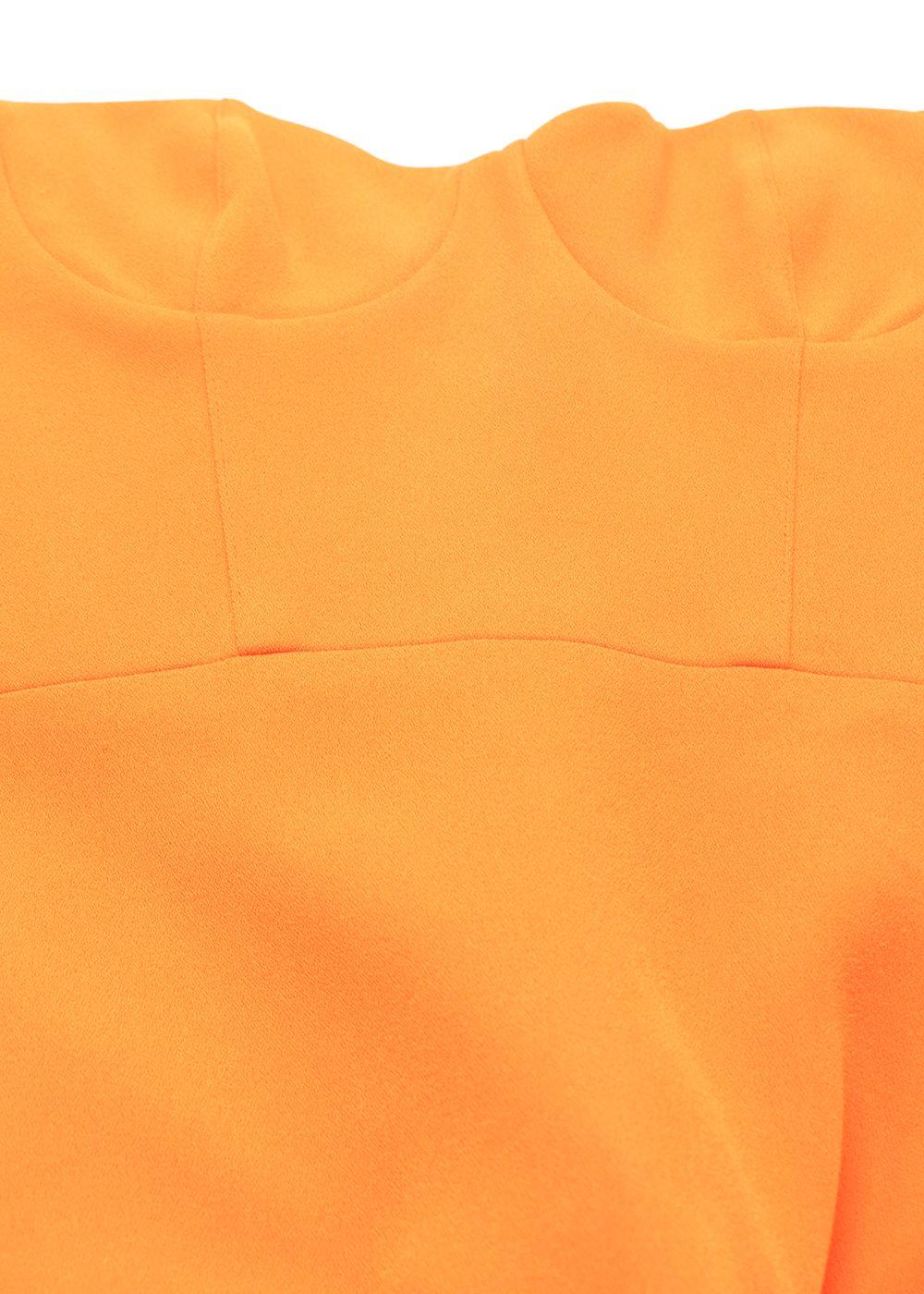 Alex Perry Orange Lee Stretch-crêpe Midi Dress