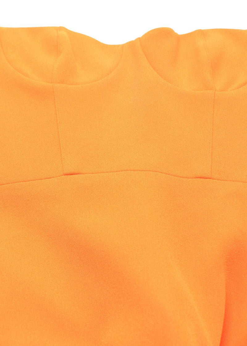 Alex Perry Orange Lee Stretch-crêpe Midi Dress
