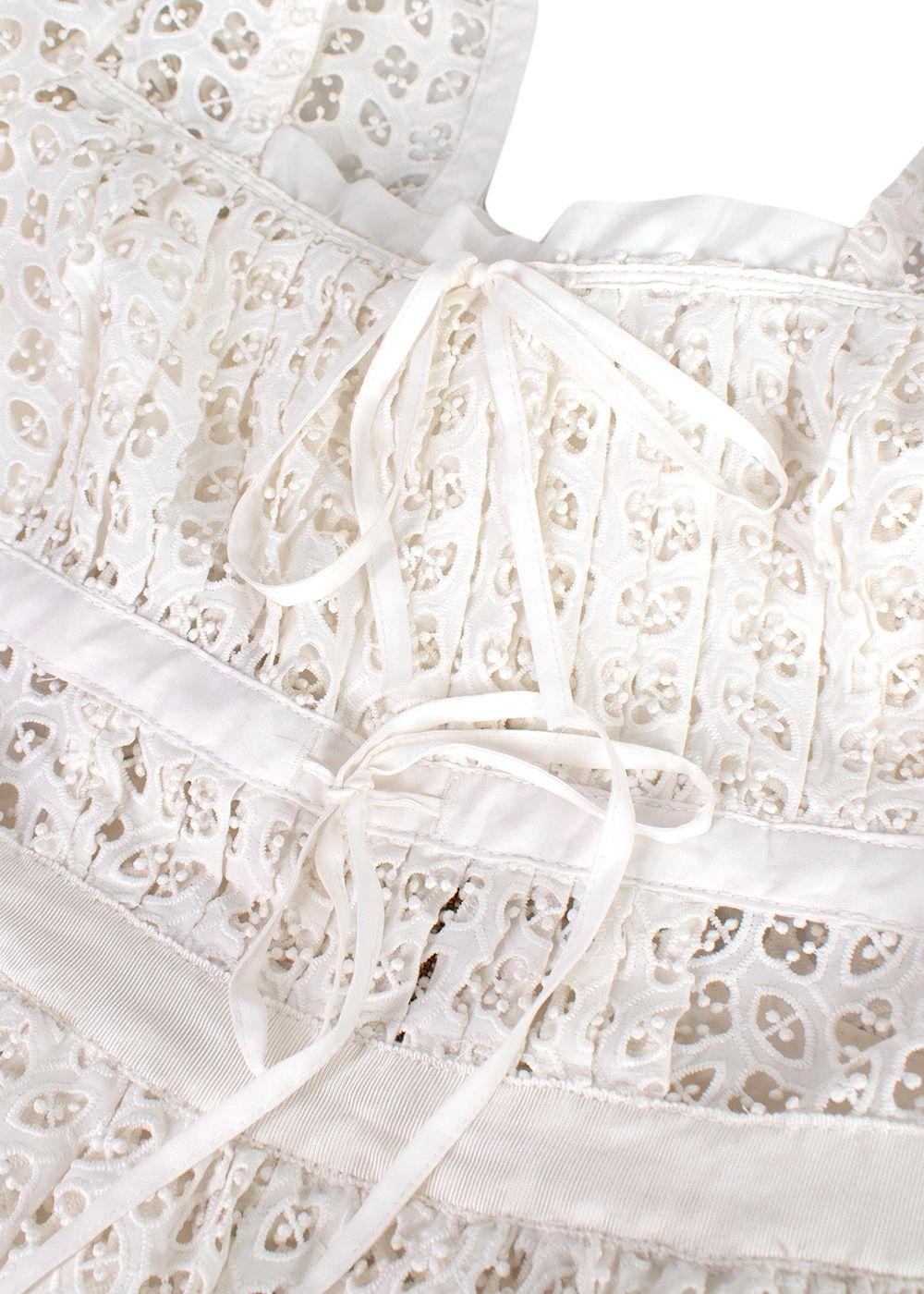 White Broderie Anglaise Dress