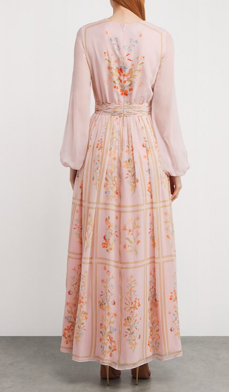 Giambattista Valli Silk Floral Maxi Dress