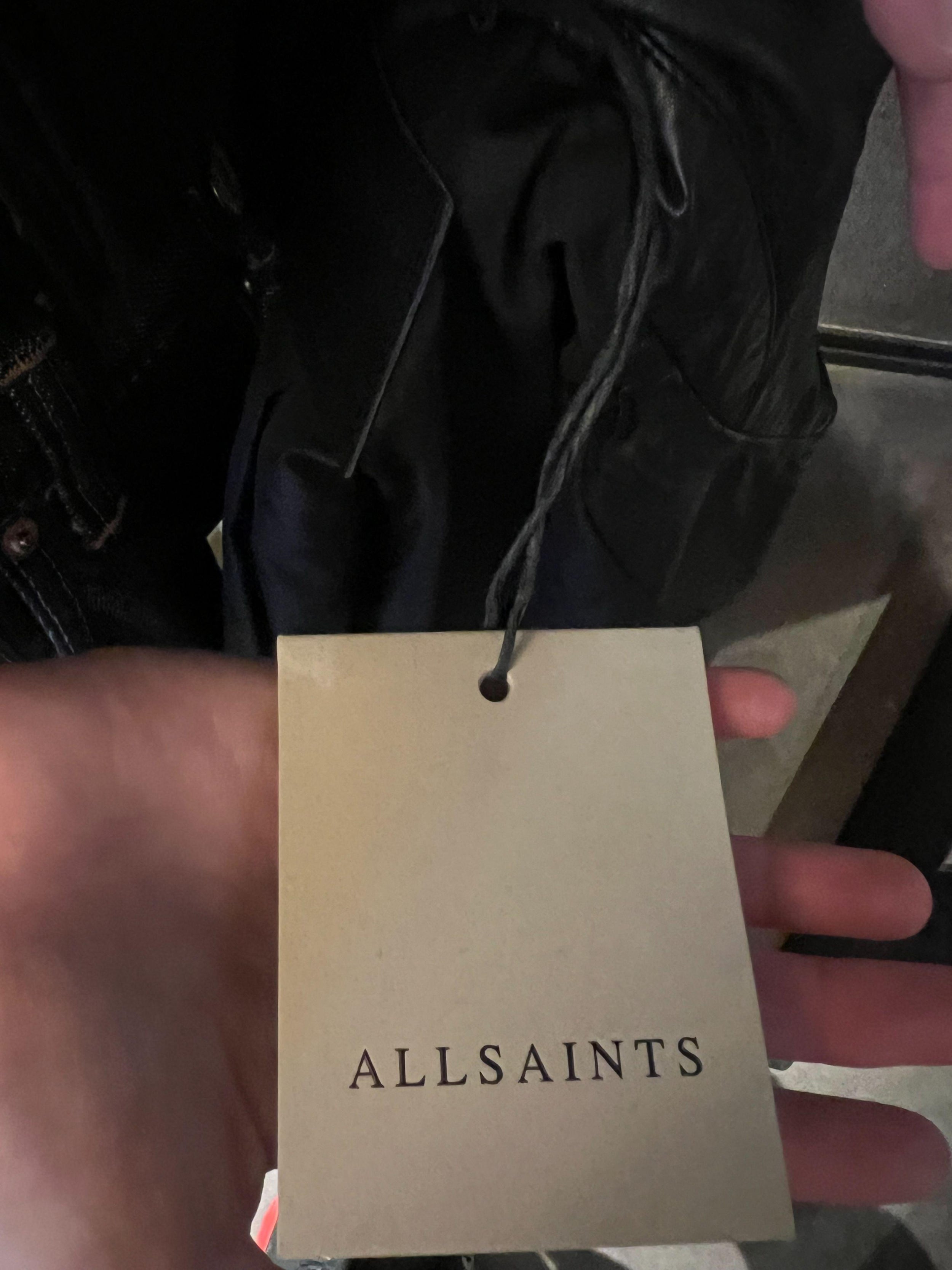 All Saints Black Vela Biker Jacket